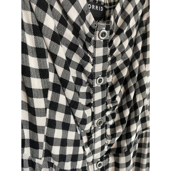 Torrid Black and White Gingham Midi Dress - Picture 3 of 9